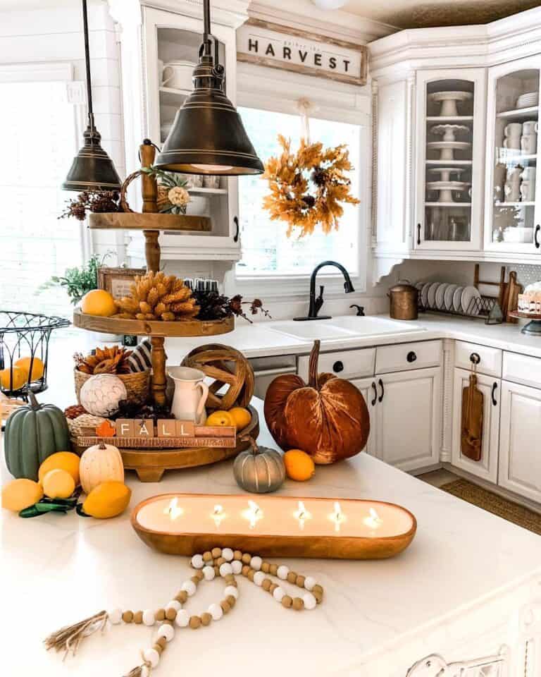 Rustic Kitchen with Fall Décor