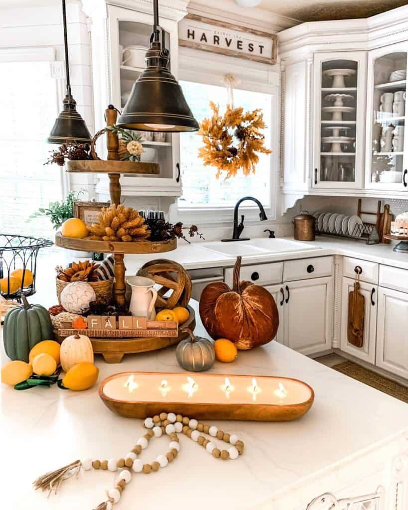 Rustic Kitchen with Fall Décor