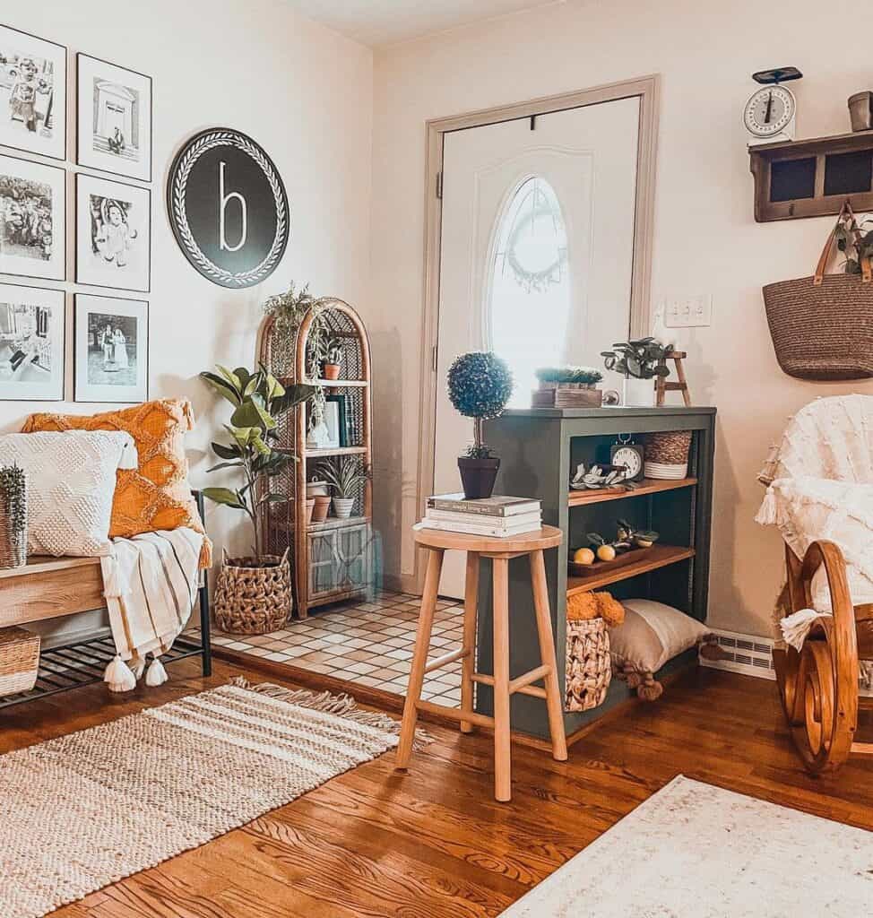 Small Living Room with Front Door Entry