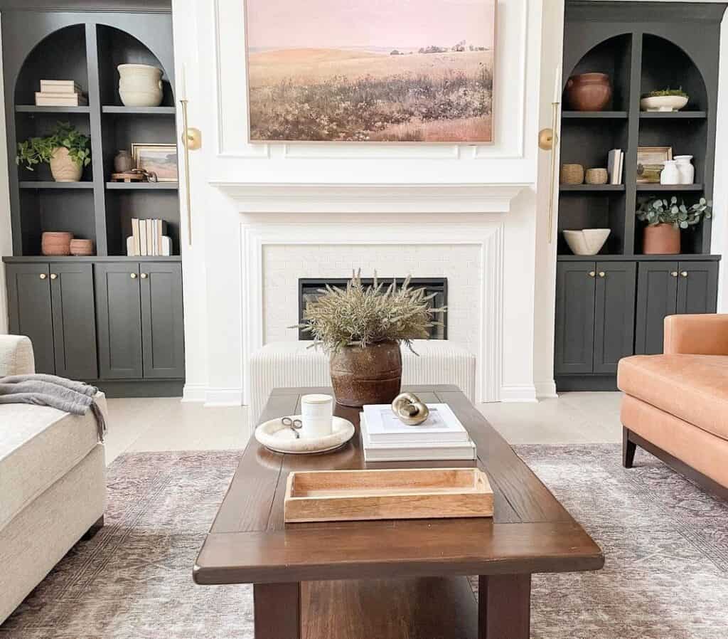 Sconces clearance over fireplace