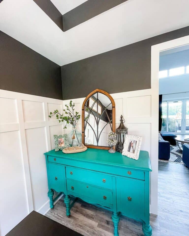 Teal Modern Farmhouse Sideboard