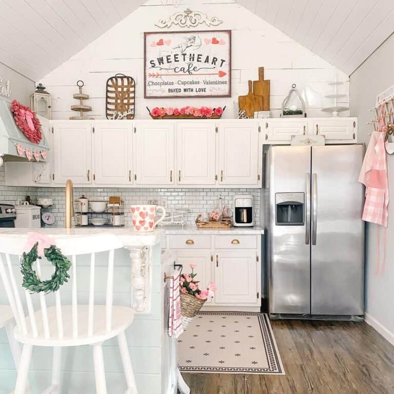 Tongue-and-Groove Kitchen with Vaulted Ceiling