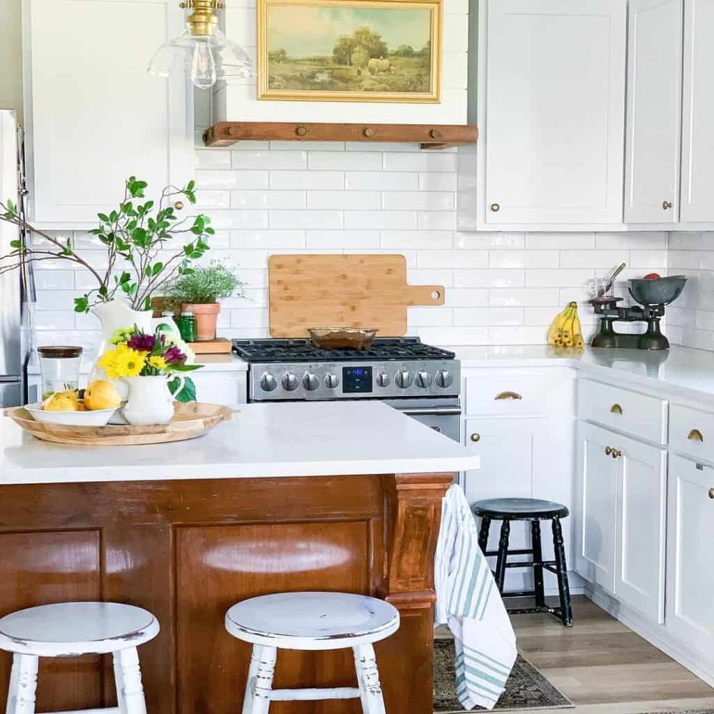 Traditional Kitchen with White and Wooden Features - Soul & Lane