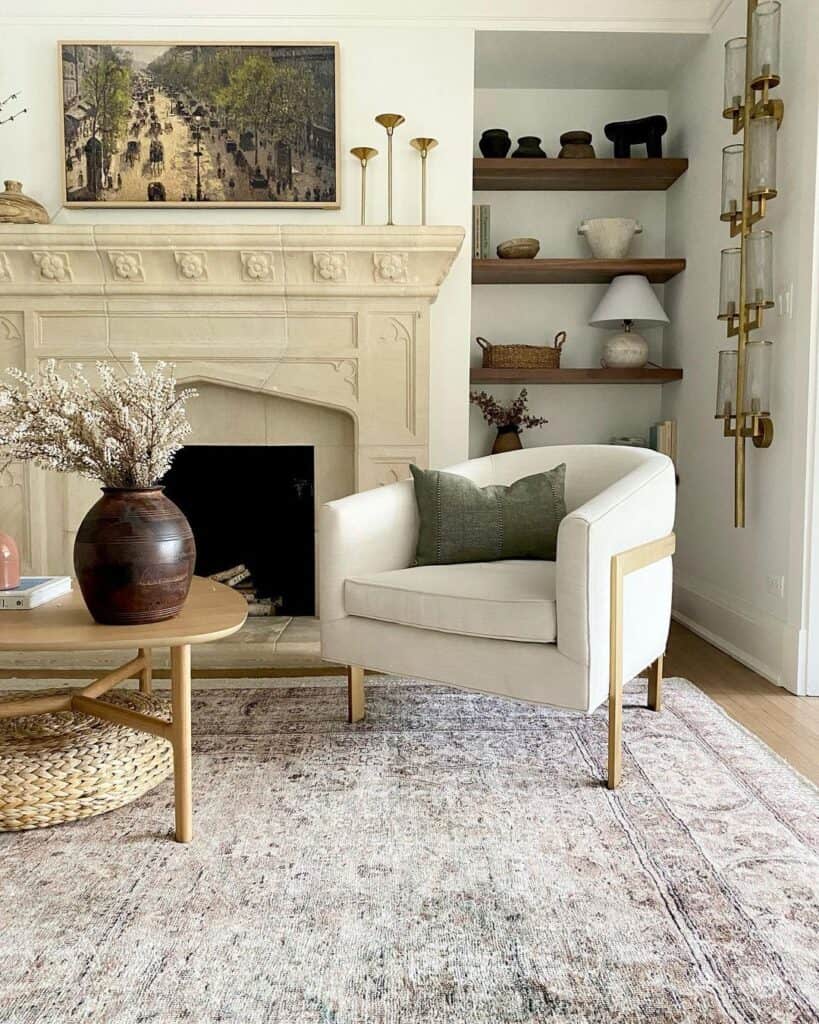 25 Floating Shelves Around Fireplace Ideas for Your Home