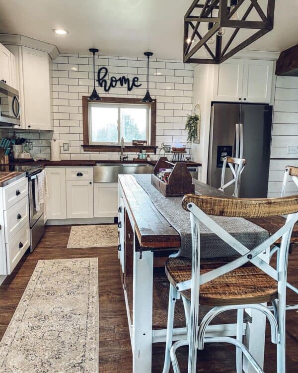 Two White Kitchen Runner Rugs Soul & Lane