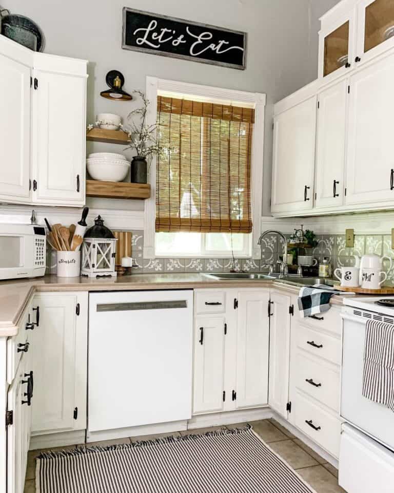 U Shaped Kitchen With Ornate Backsplash Soul & Lane
