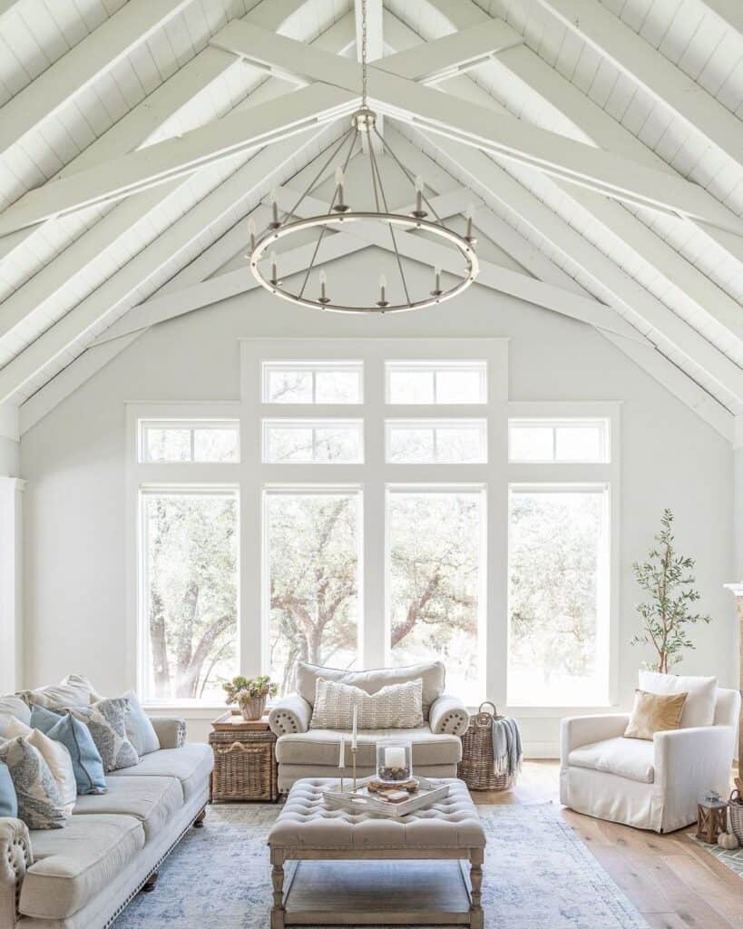 Vaulted Ceiling with Shiplap