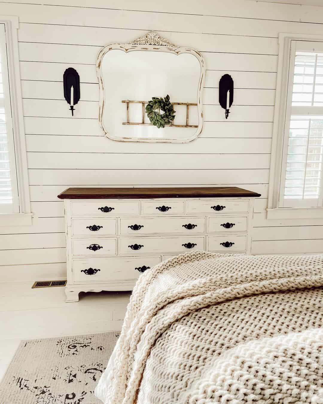 Wall Candle Holders Over White Dresser Soul & Lane