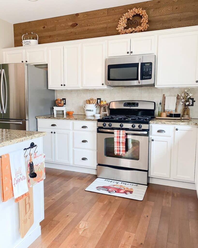 White Above Refrigerator Cabinet for Kitchen