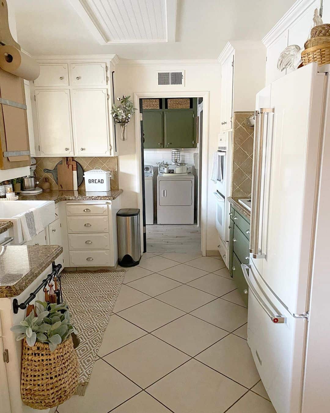 White Above Refrigerator Kitchen Cabinet - Soul & Lane