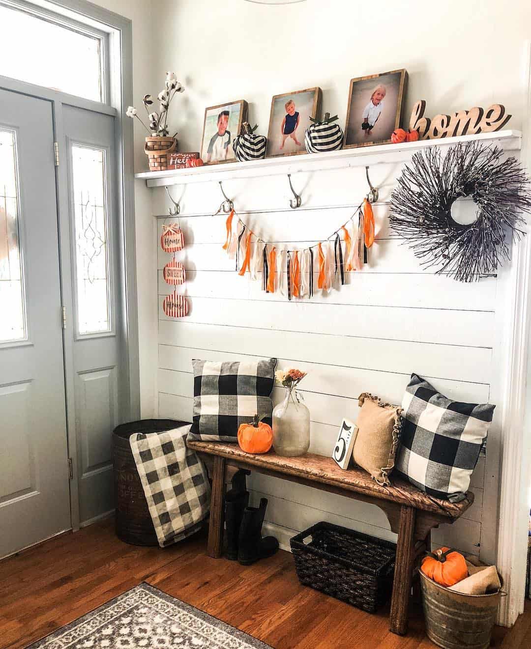 White Farmhouse Shiplap Half Wall with Shelf Soul & Lane