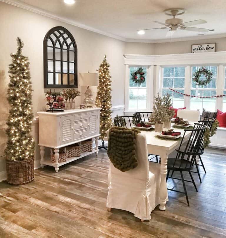 White Farmhouse Sideboard Buffet