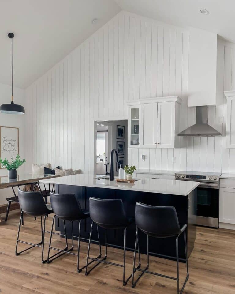 White Modern Farmhouse Kitchen Ideas