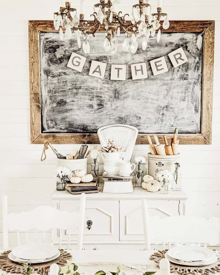 White Sideboard Buffet for Dining Room