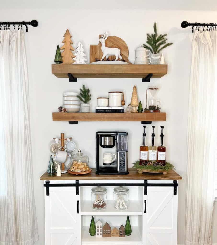 White Sliding Barn Door Sideboard