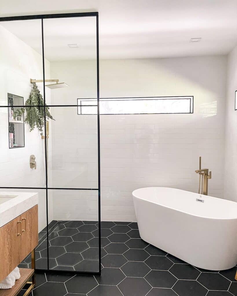 White Subway Tile with White Grout