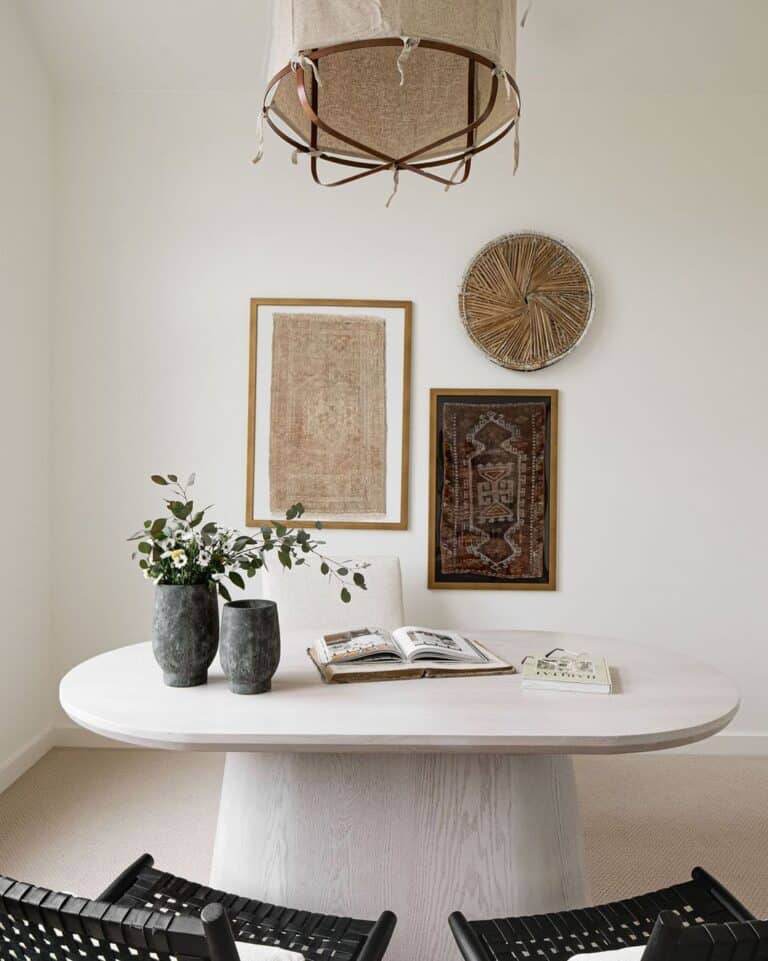 White Walls with Framed Wall Décor