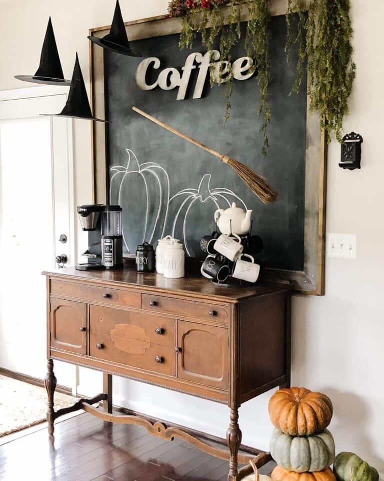 Witches' Hats in an Entryway