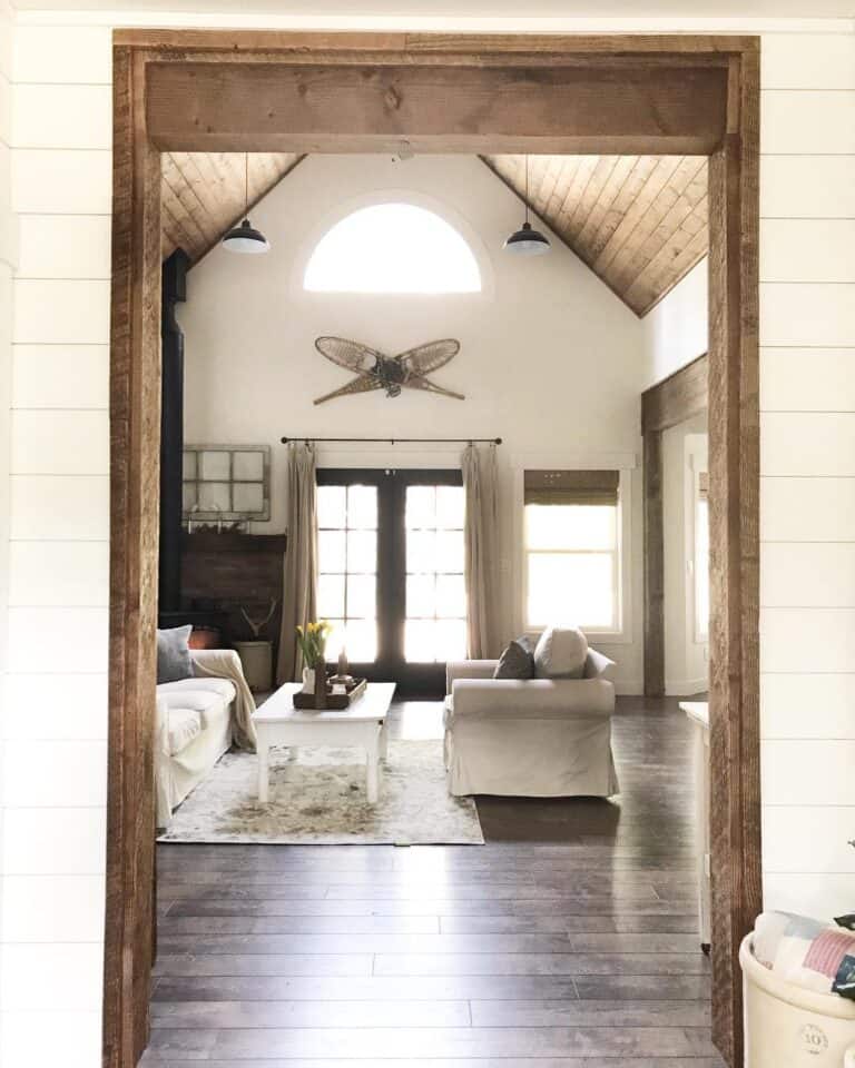 Wood Shiplap Vaulted Ceiling