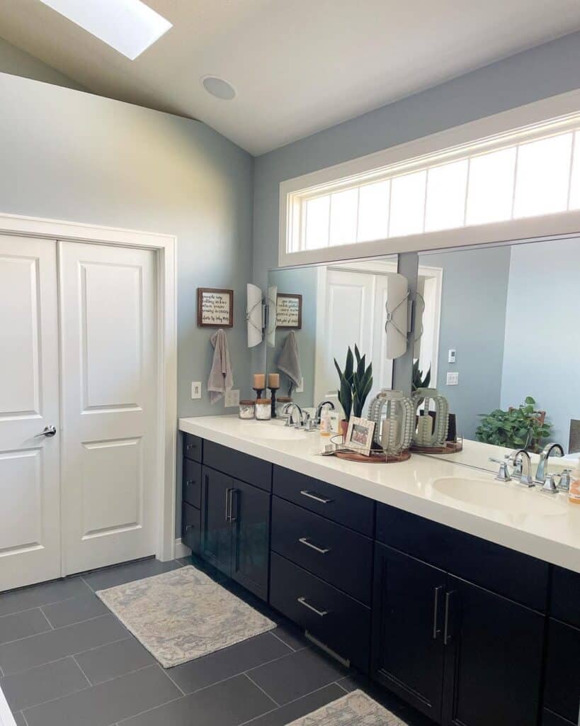 Bathroom Double Two-Panel Door