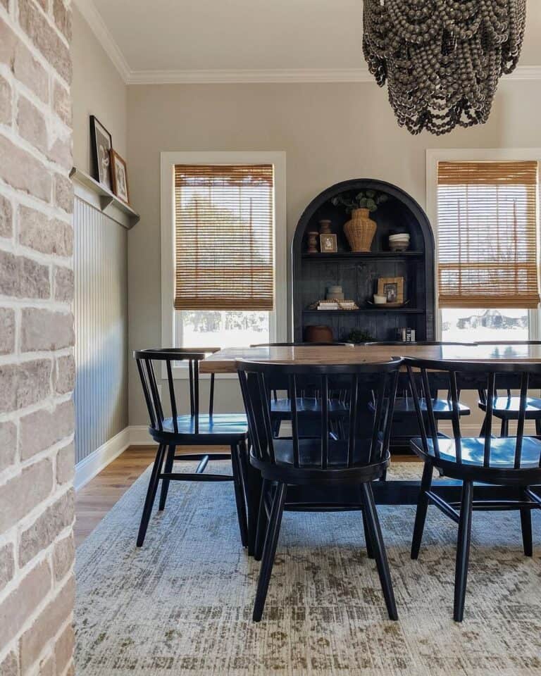Brick and Beadboard Dining Room Wall Soul & Lane