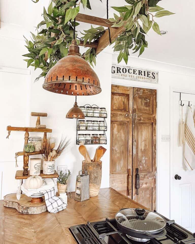 Distressed Vintage Farmhouse Pantry Doors