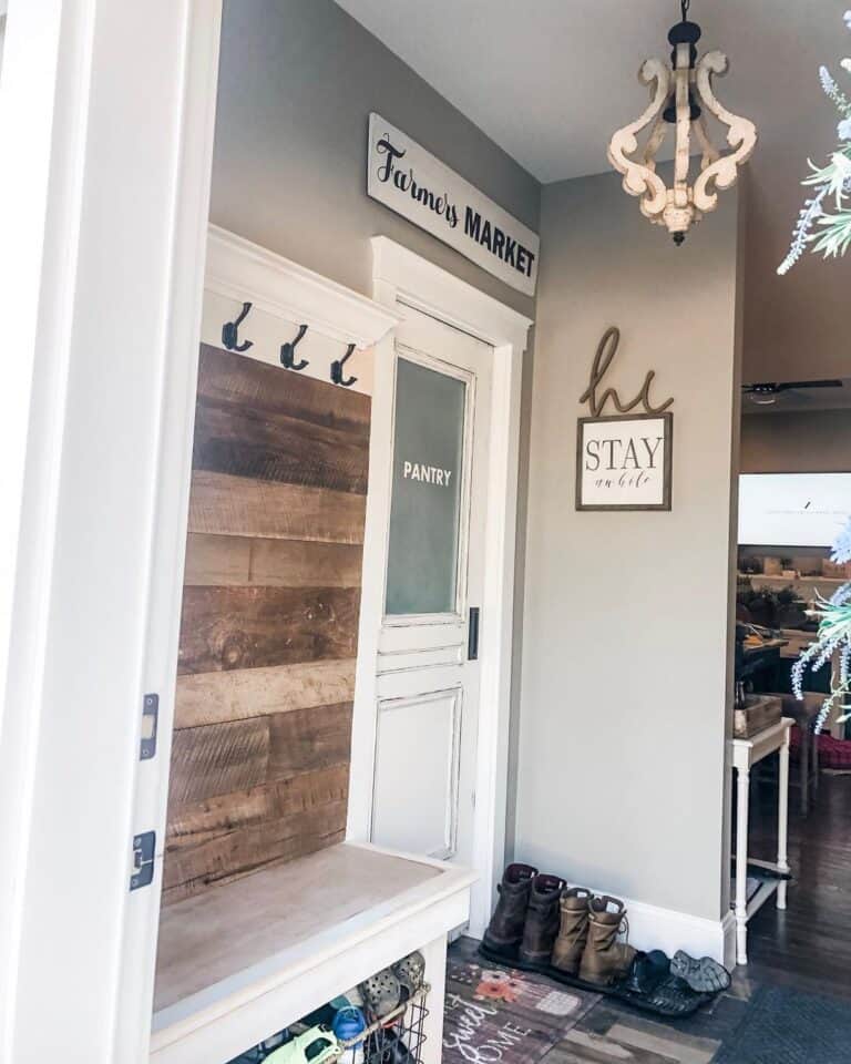 Farmhouse Entryway Pantry