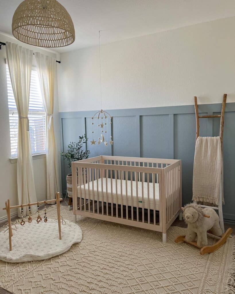 Gender Neutral Nursery with Natural Materials