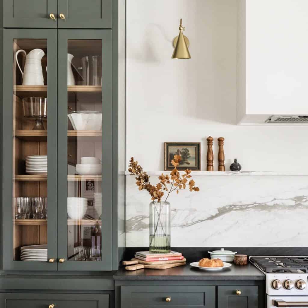 Gray Kitchen Cabinets in Modern Kitchen