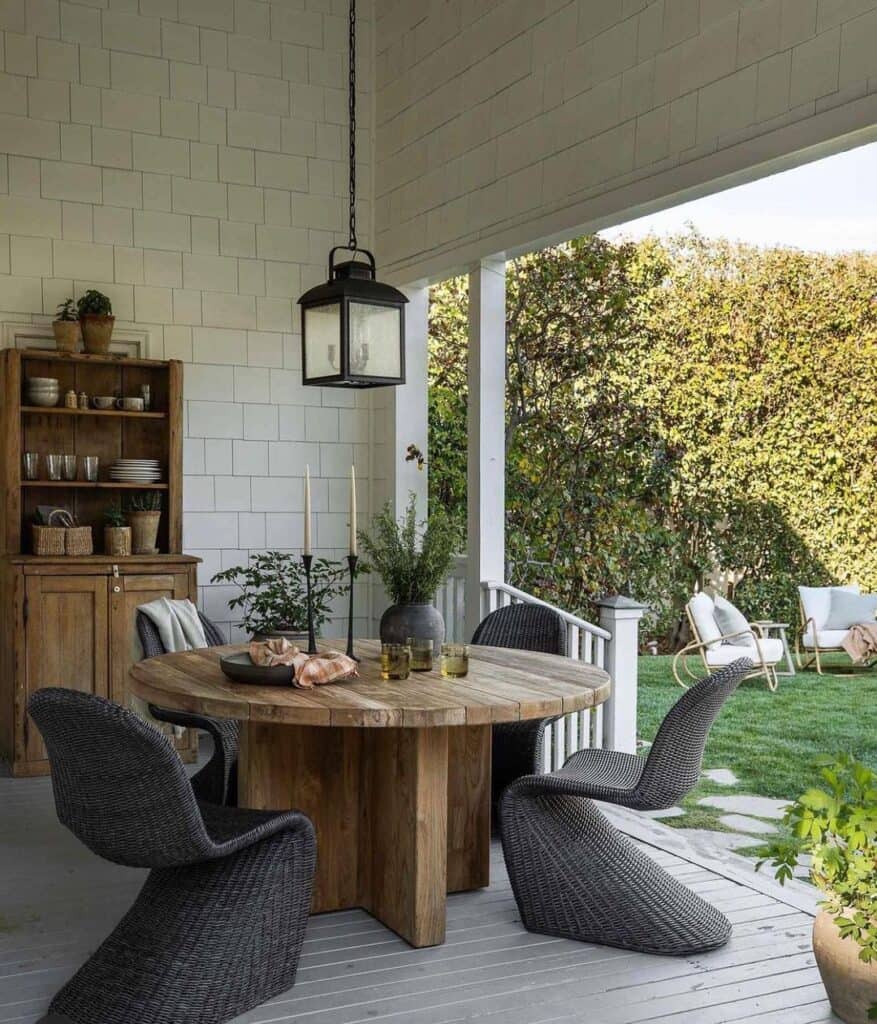 Gray Rattan Outdoor Patio Chairs