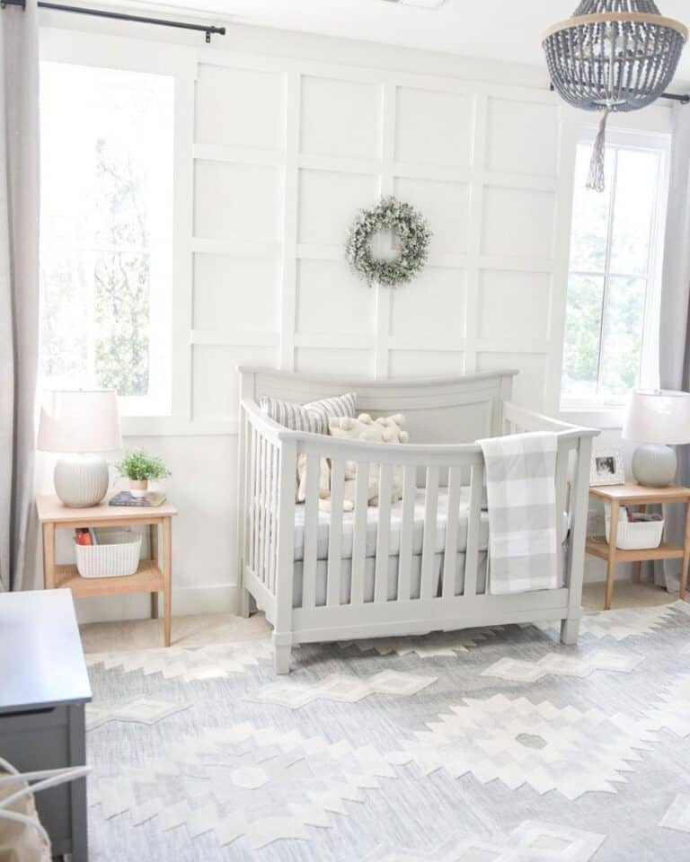 Gray and White Gender Neutral Nursery Decor