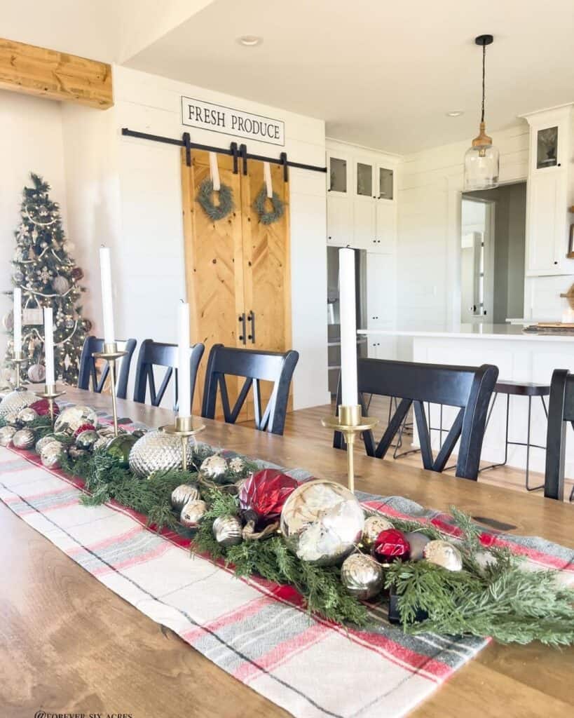 Herringboned Sliding Farmhouse Pantry Doors