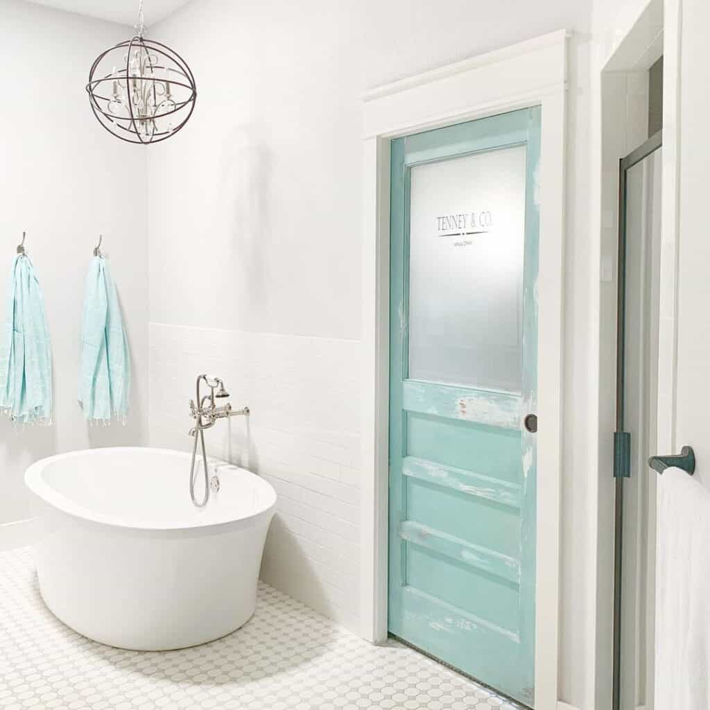 Ideas for Blue Bathroom Doors