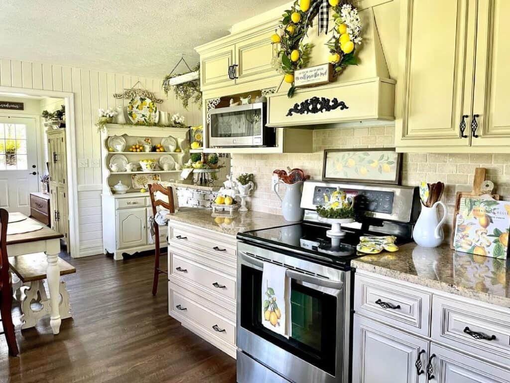 Lemon Kitchen Decor in French Country Theme