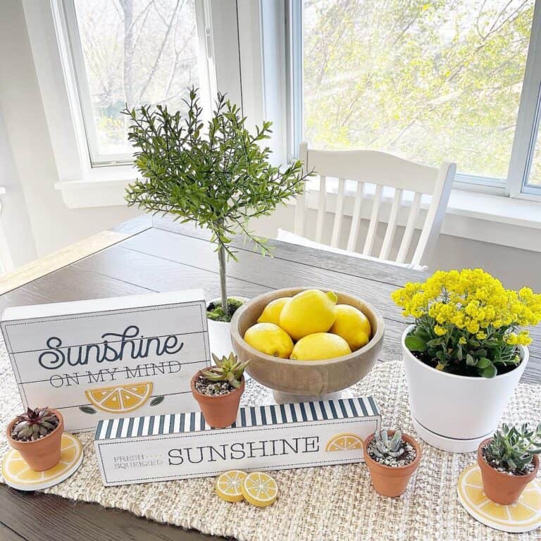 Lemon Themed Tablescape Ideas