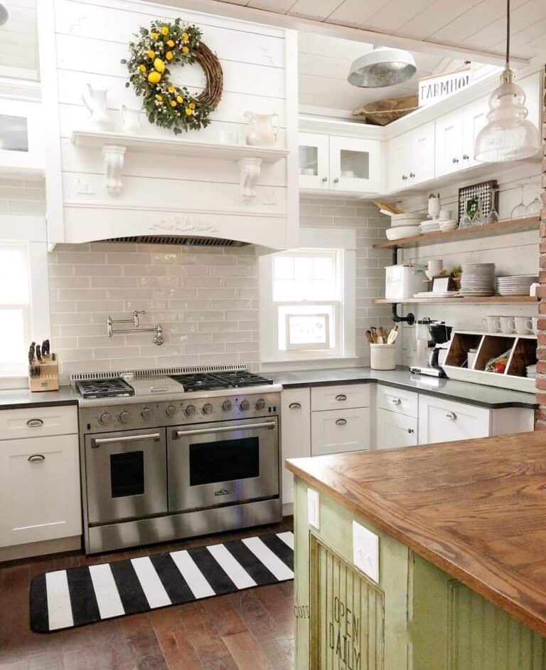 Lemon and Spring Touches for Cottage Kitchen