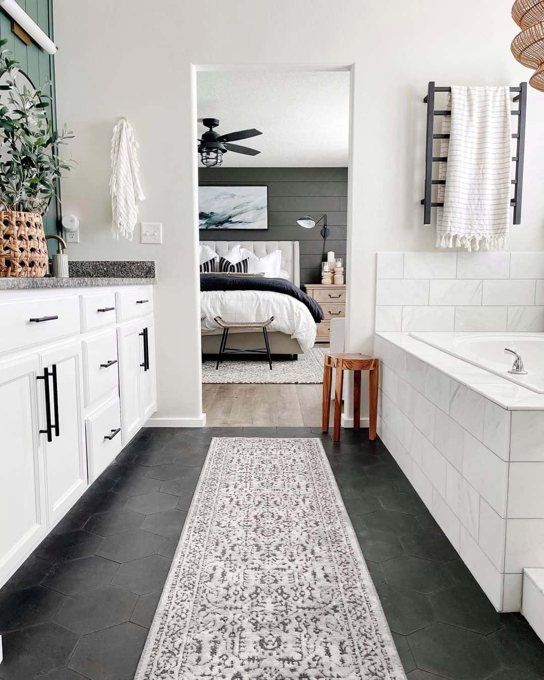 26 Dark Tile Floor Bathroom Ideas That Stand Out