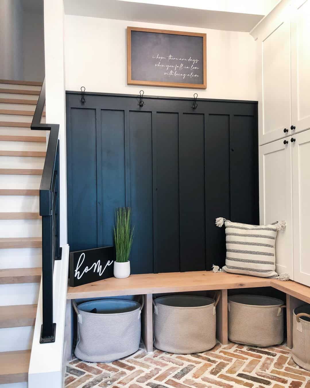 Board and batten mudroom deals