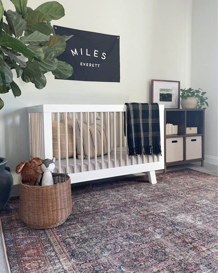 Minimalist Nursery With Storage Cubes