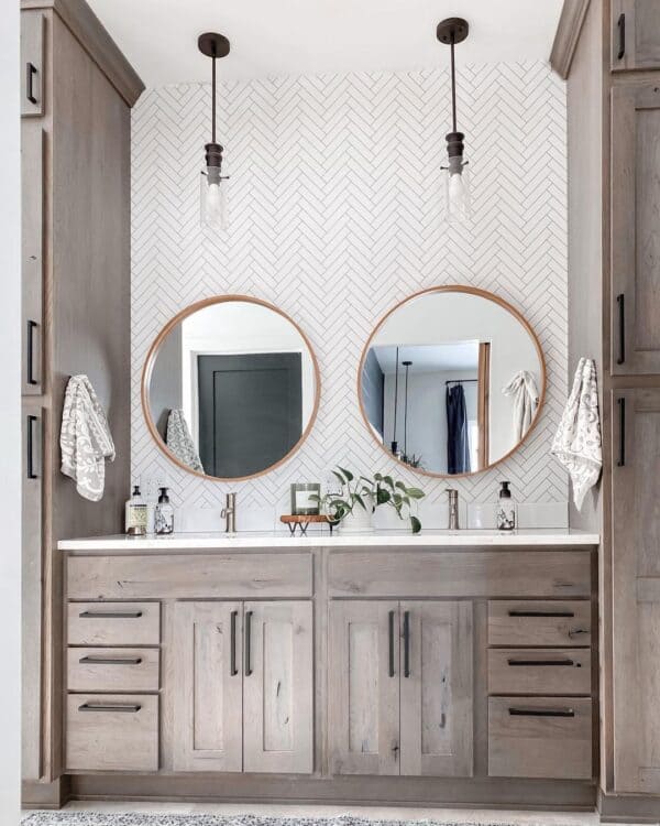 28 Wood Double Vanity Ideas for a Pretty and Purposeful Bathroom