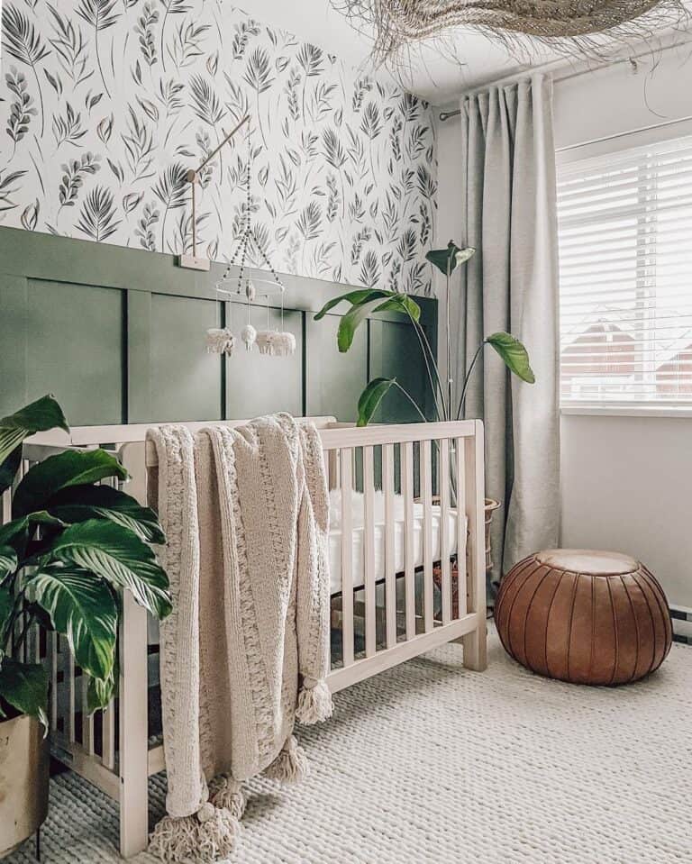 Natural Accents in Earth Tone Nursery