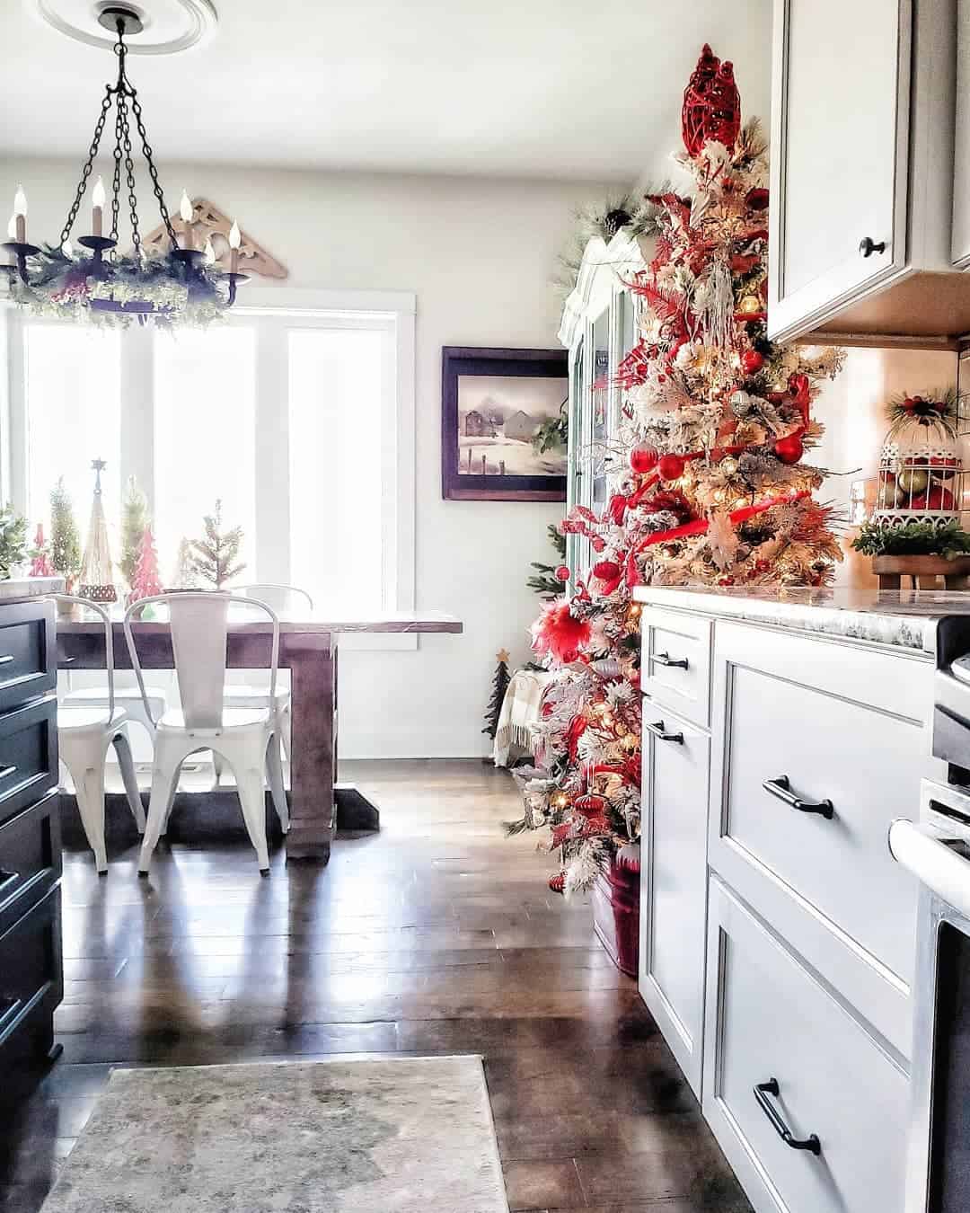 Open Kitchen with Festive Christmas Tree - Soul & Lane