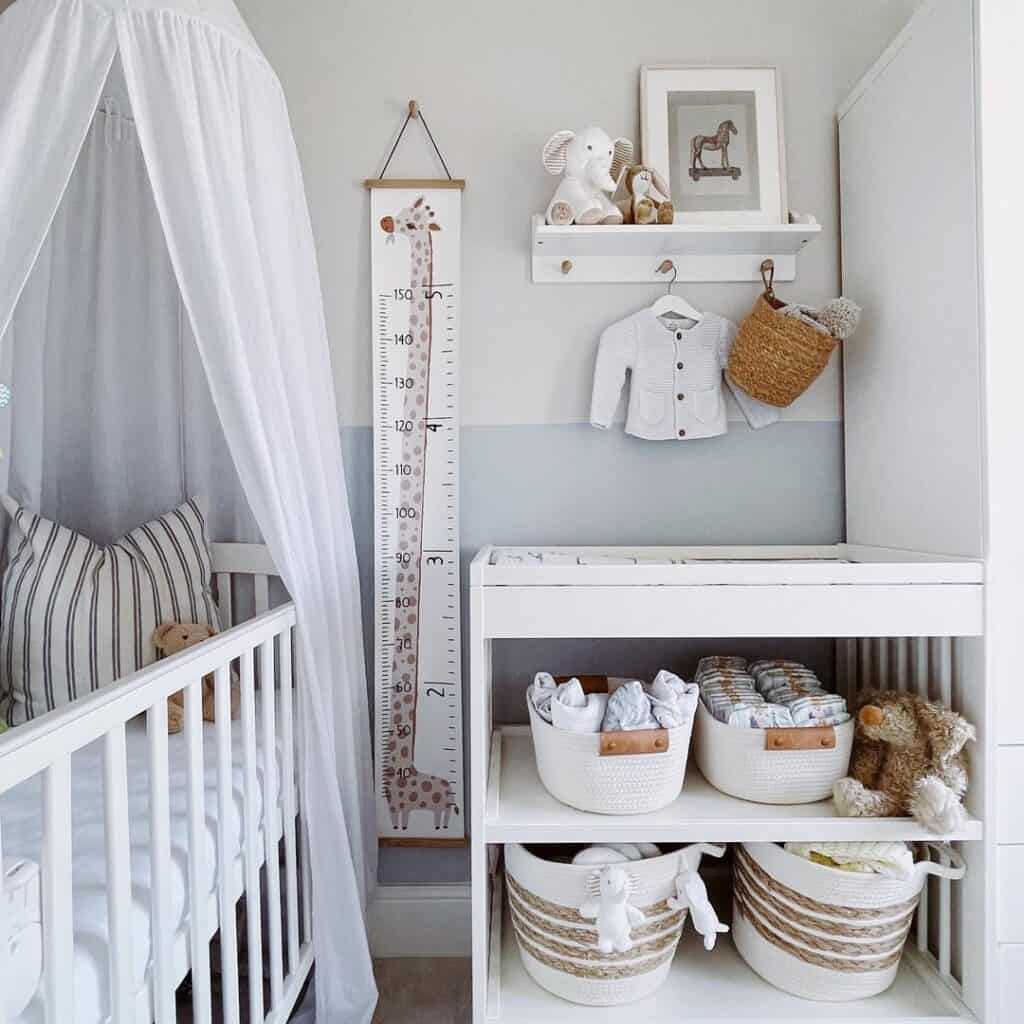 Pale Blue and White Nursery