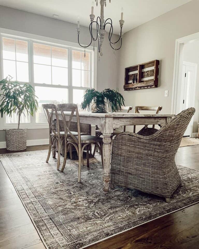 Rattan Accent Chairs for Dining Table