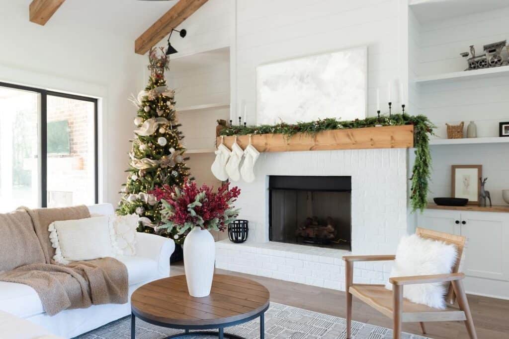 Rustic Christmas Mantle