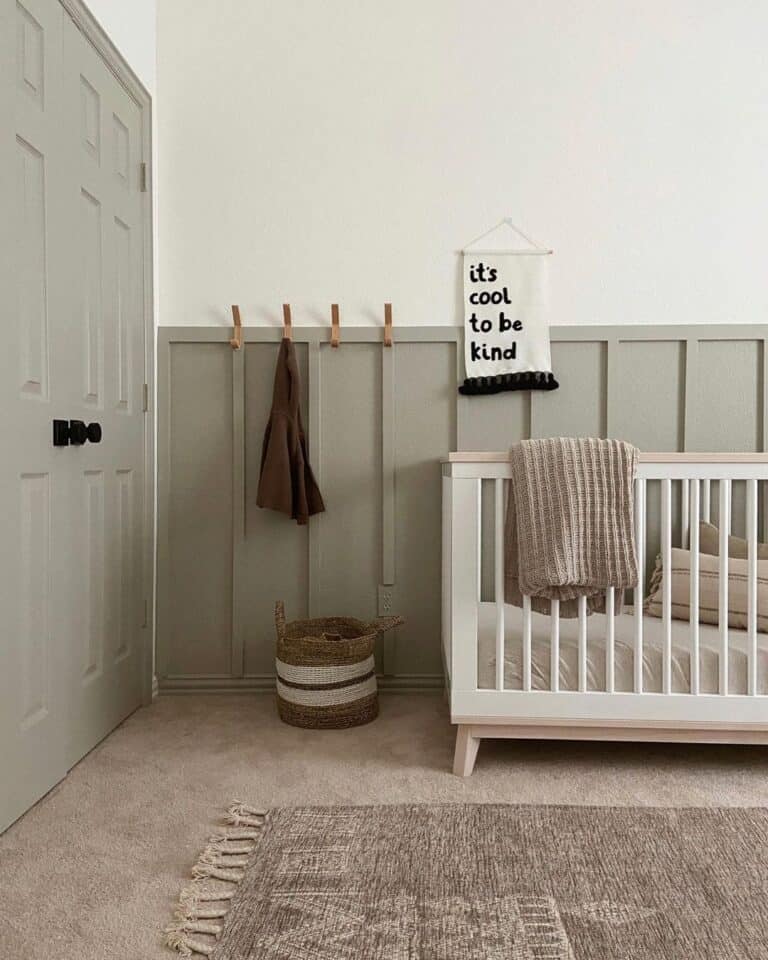 Sage Green Gender Neutral Nursery