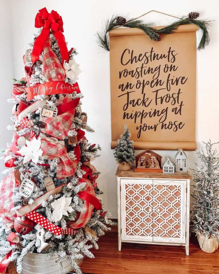 Seasonal Scroll Wall Décor Above Table