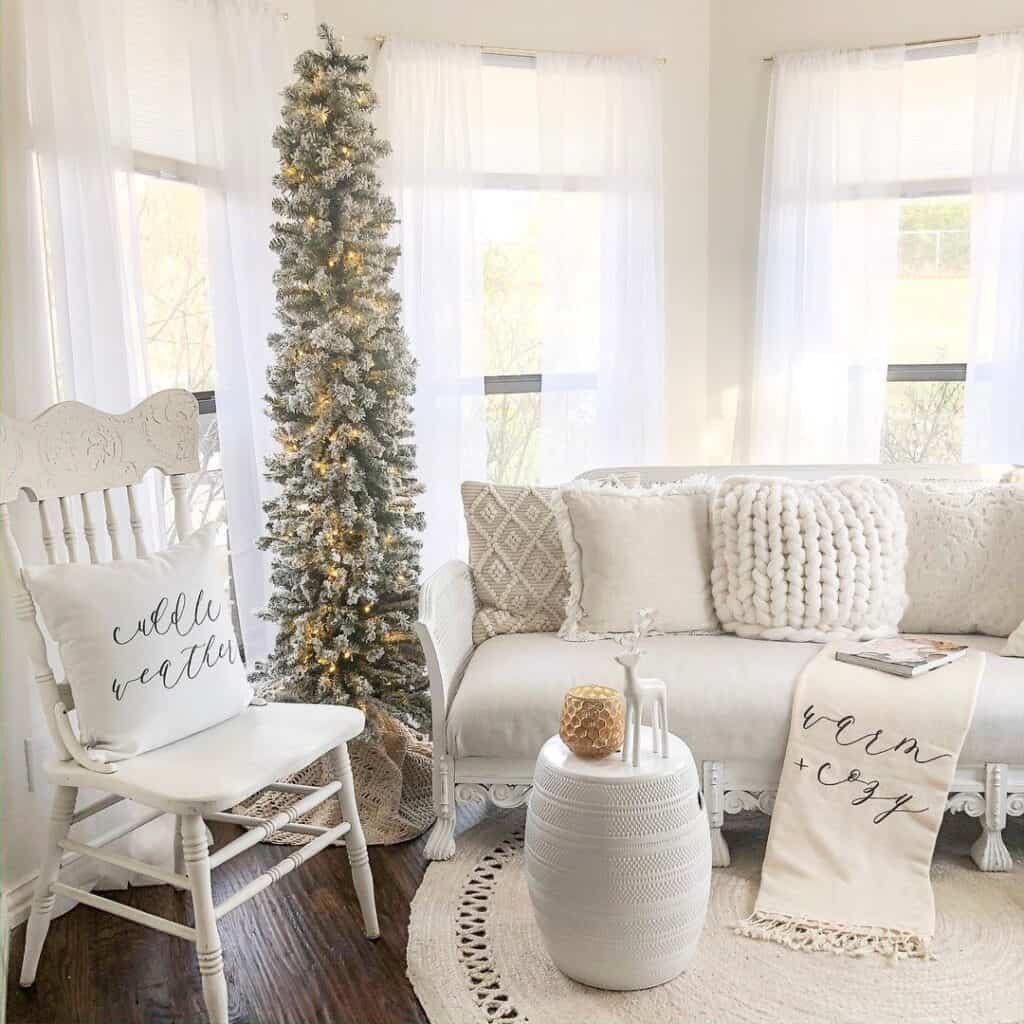 Slim Christmas Tree for Living Room
