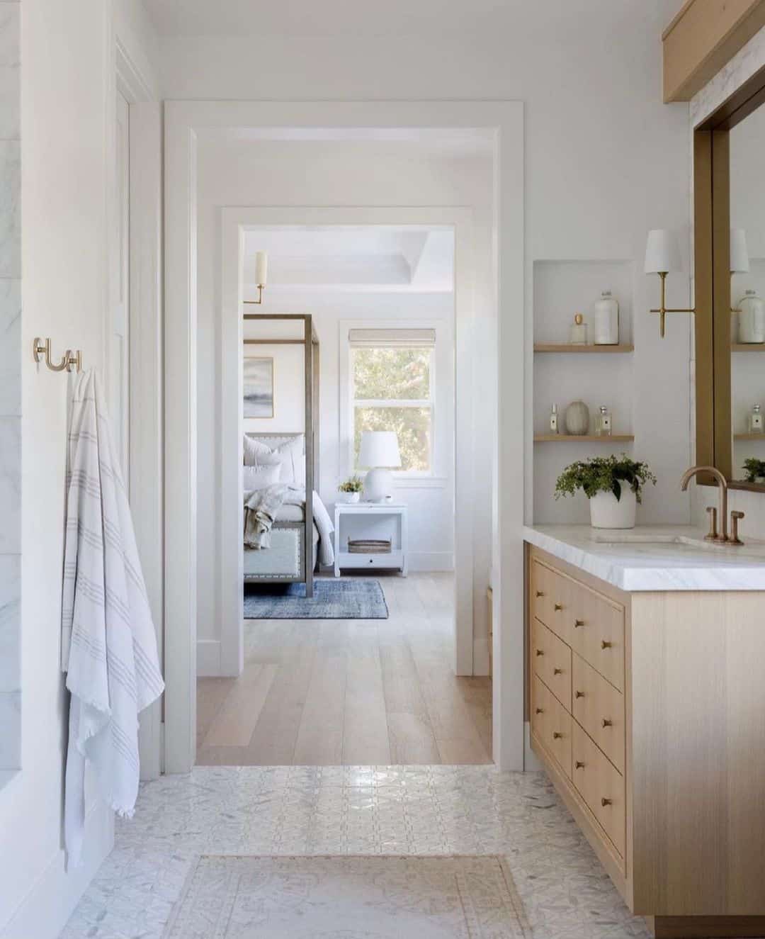 Small Niche Above Bathroom Vanity Countertop Soul & Lane