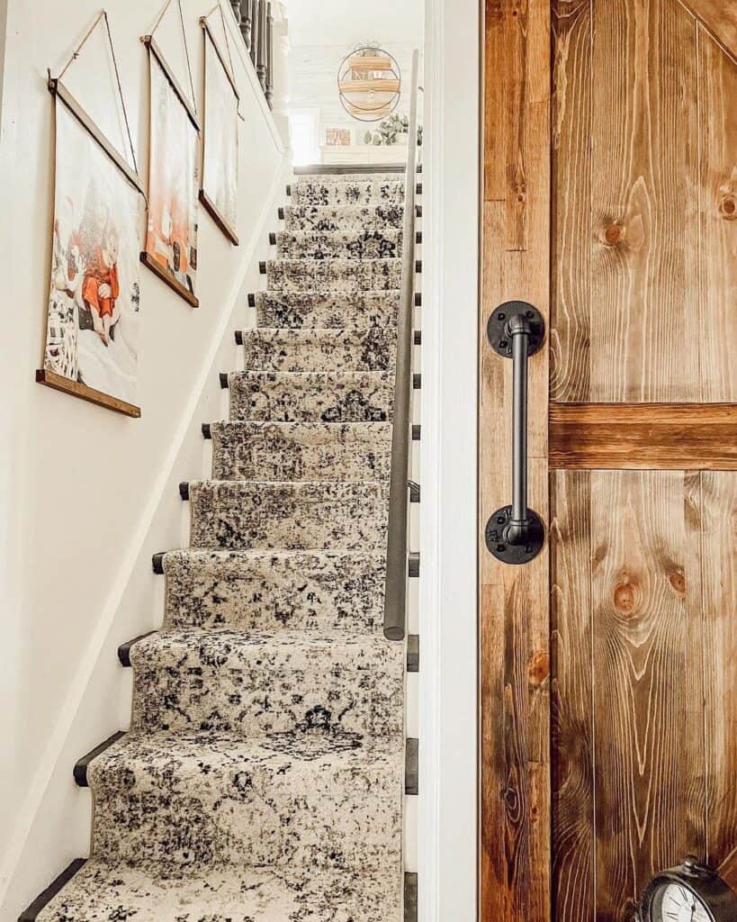 Stairway with White Skirt Boards